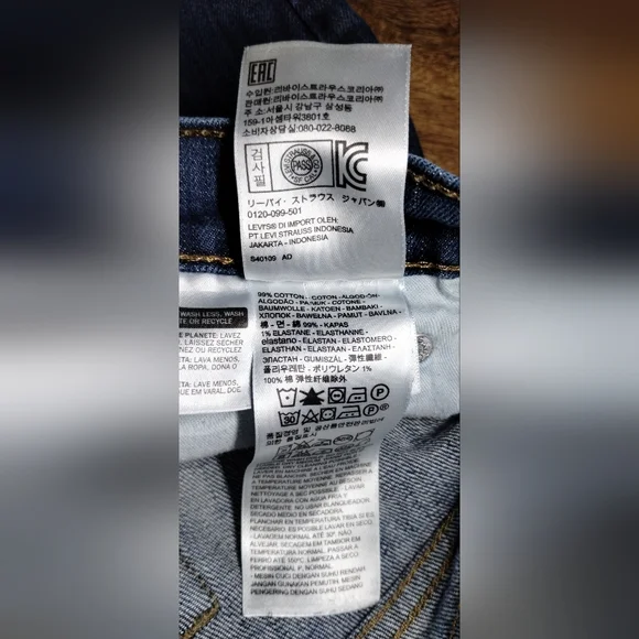 Levi's Men's Straight Blue Jeans (28X30) De - Picture 8 of 8